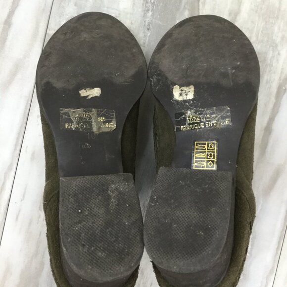 Jeffrey Campbell Taggert Lattice Olive Ankle Booties 10 - Picture 12 of 14